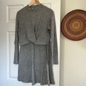 Large long sleeved A-line dress